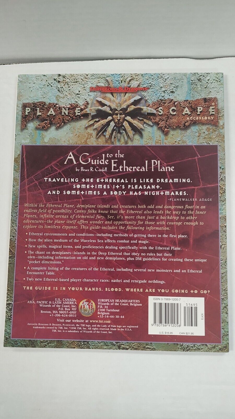 Advanced Dungeons And Dragons Planescape A Guide To The Ethereal Plane 2633