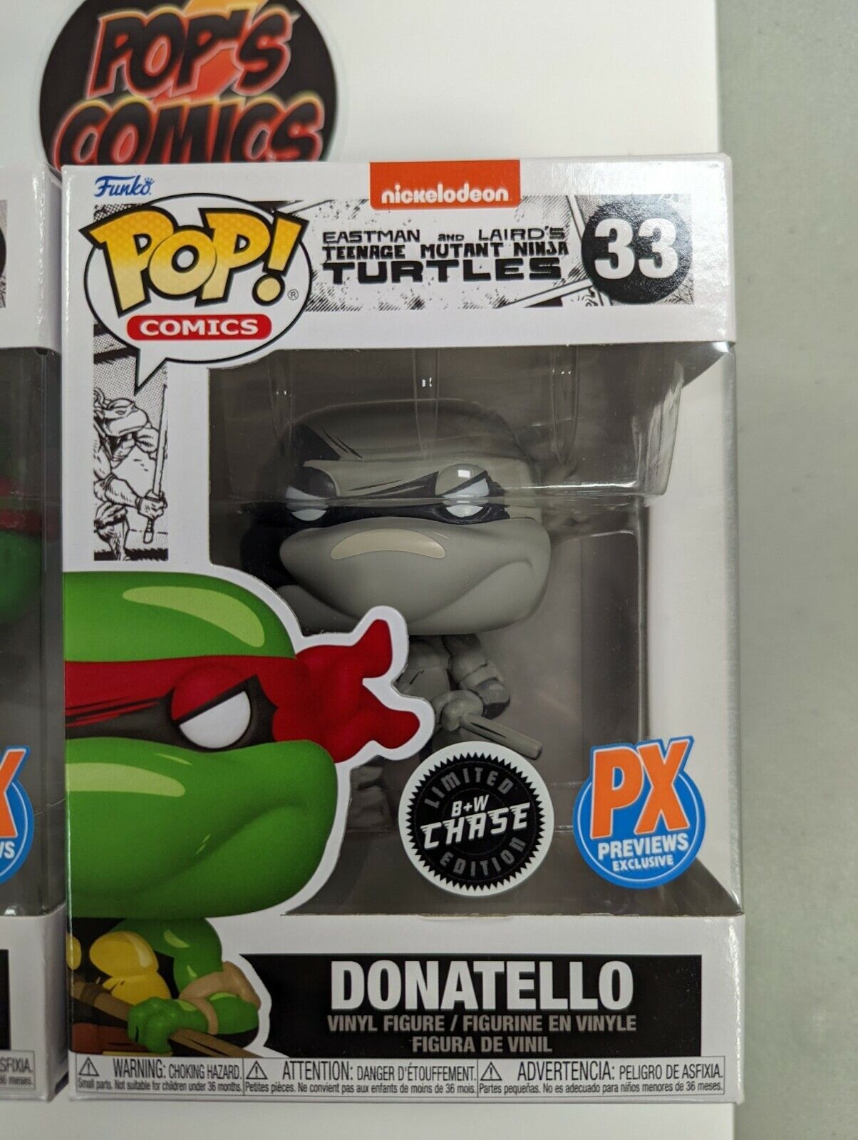 Funko Pop Set Donatello 33 Previews Exclusive & Chase TMNT Eastman and Laird