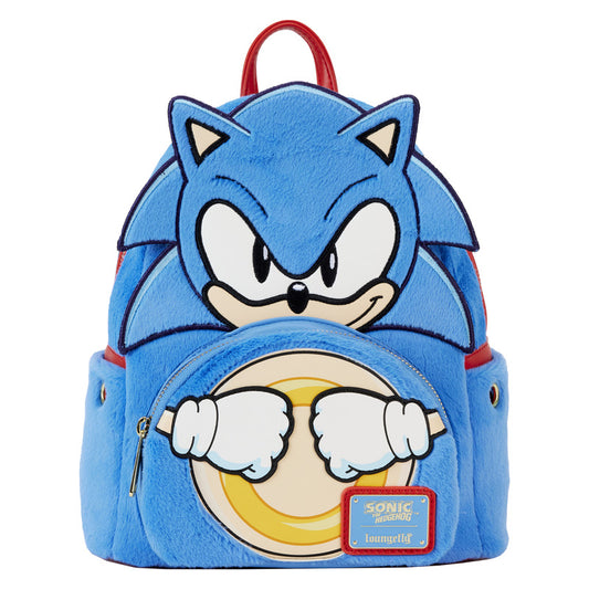 Loungefly Sonic the Hedgehog Classic Cosplay Plush Mini Backpack