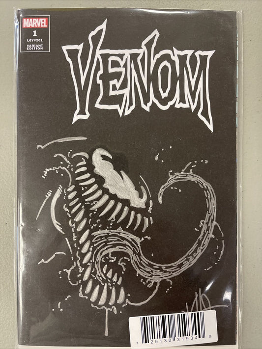 Venom 1 Dynamic Forces Ken Haeser Sketch with COA Marvel Comics