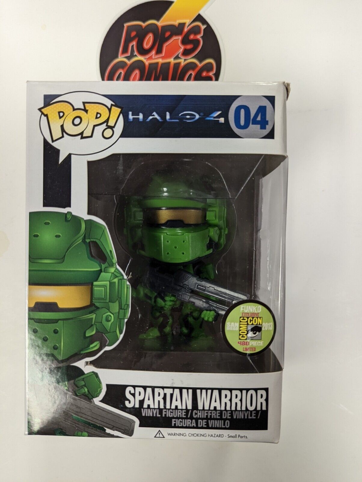 Funko Pop Green Spartan Warrior 04 Halo 4 San Diego Comic Con Exclusive 2013