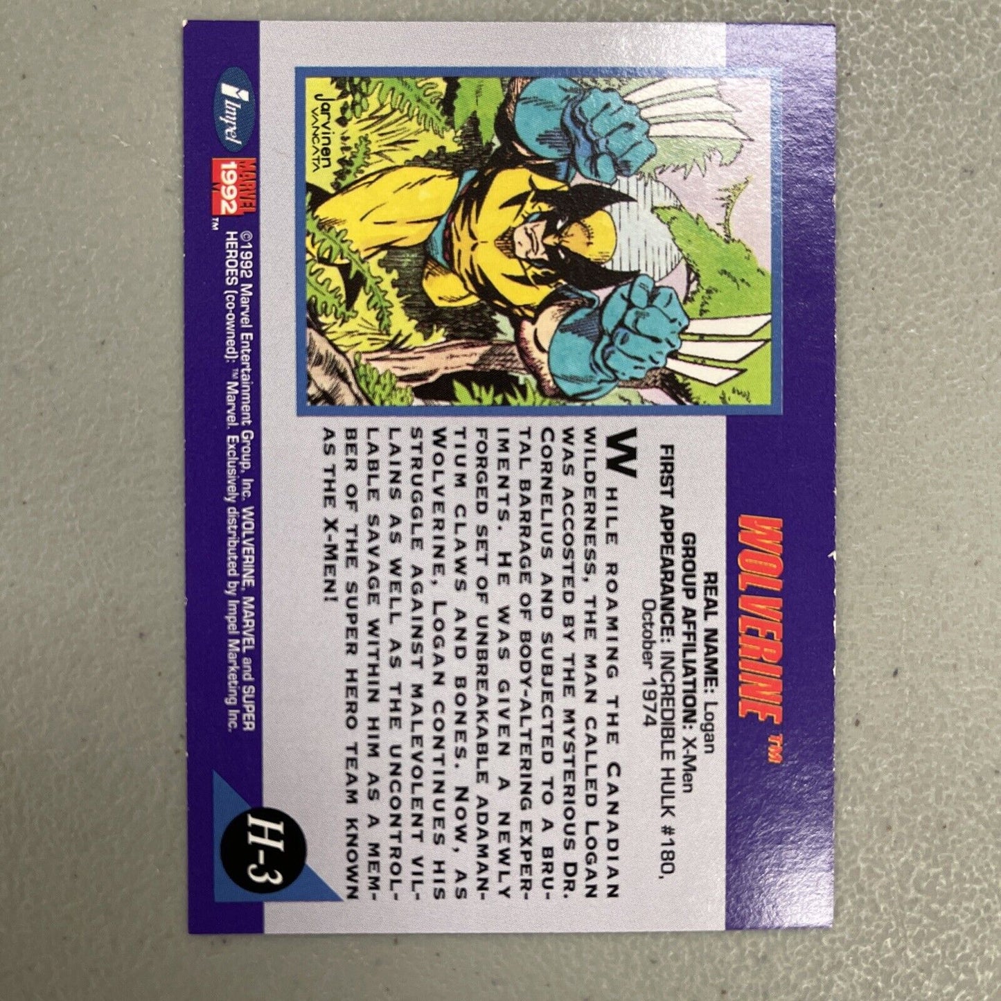 1992 Marvel Super Heroes Hologram Card Set H1-H5 Full Set