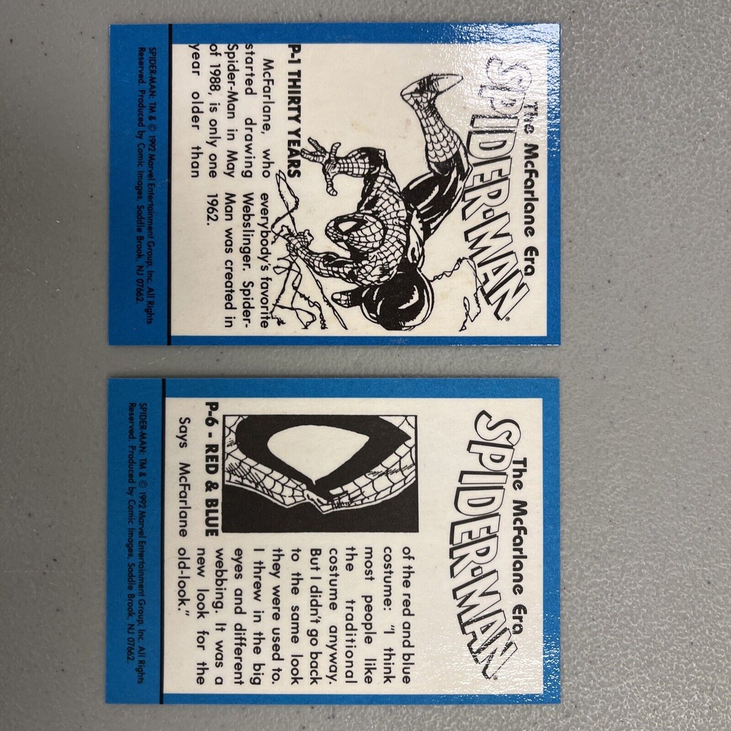 Marvel Spider Man Trading Card Set Mcfarlane 1992 30 Years Prism Set
