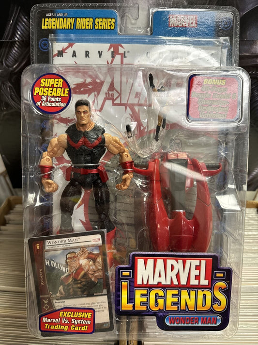 Marvel Legends Wonder Man Action Figure Toy Biz Legendary Rider Series Sealed
