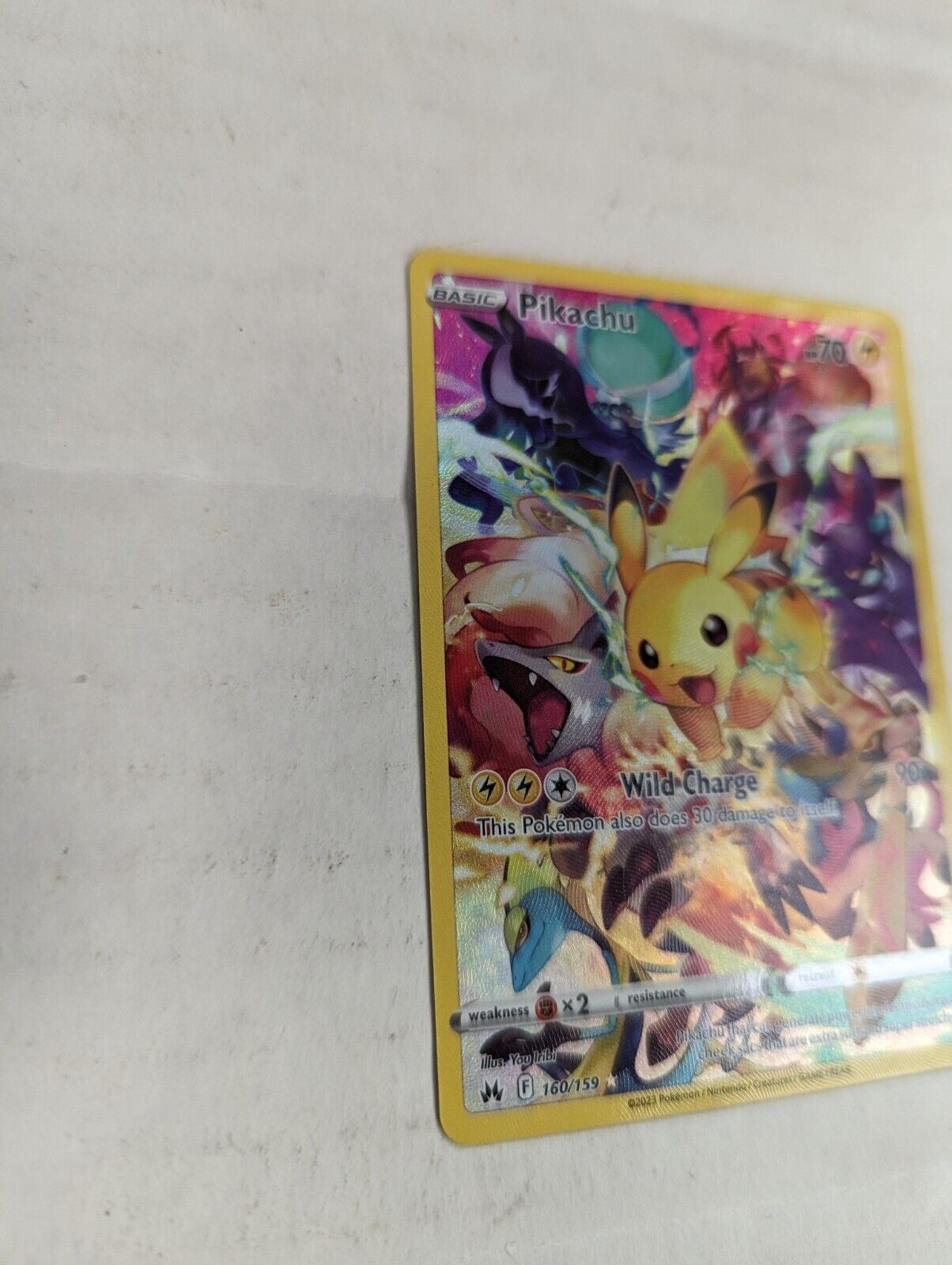 Pokemon TCG Pikachu 160/159 Crown Zenith Sword Shield Secret Rare Card
