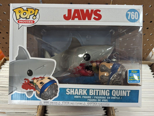 Funko Pop Shark Biting Quint 760 Jaws 2019 Summer Convention