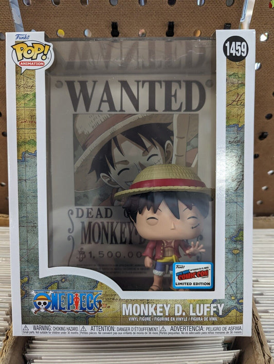 Funko Pop Monkey D. Luffy 1459 One Piece New York Comic Con 2023 Con Sticker