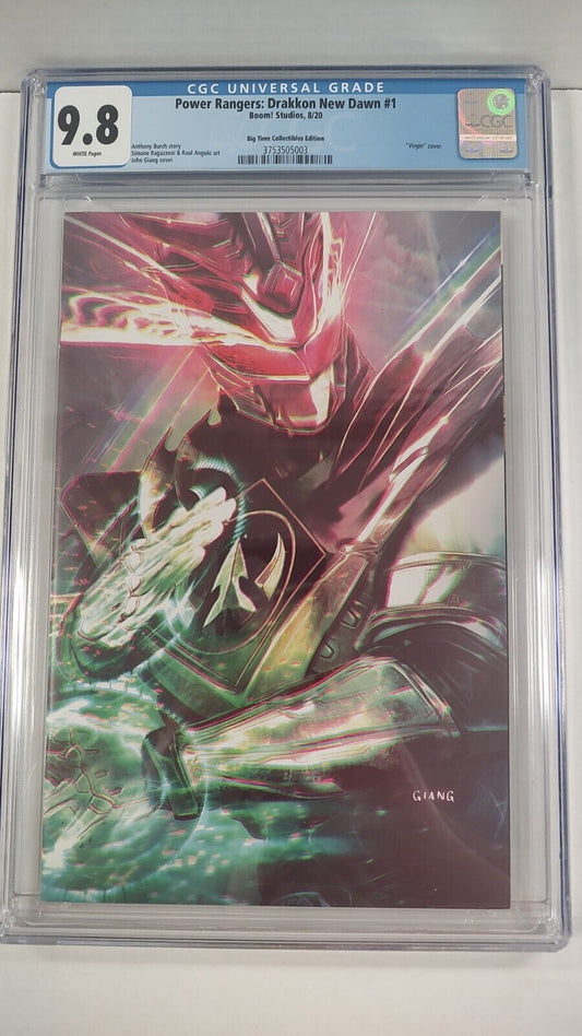 Power Rangers: Dragon New Dawn #1 Big Time Collectables Virgin Exclusive CGC 9.8