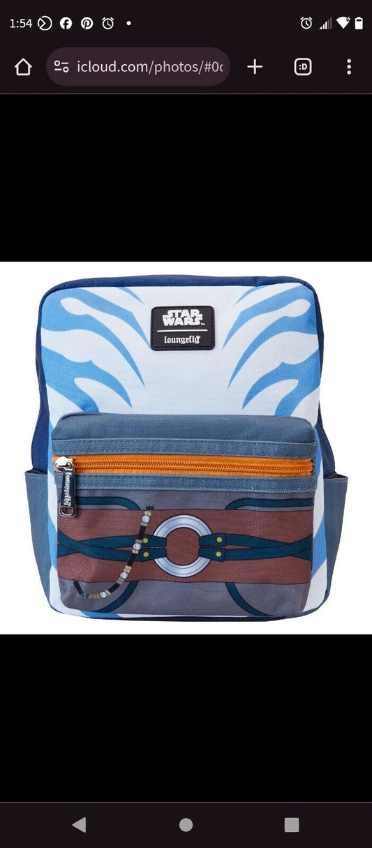 Loungefly Star Wars The Mandalorian Ahsoka Cosplay Nylon Mini Backpack