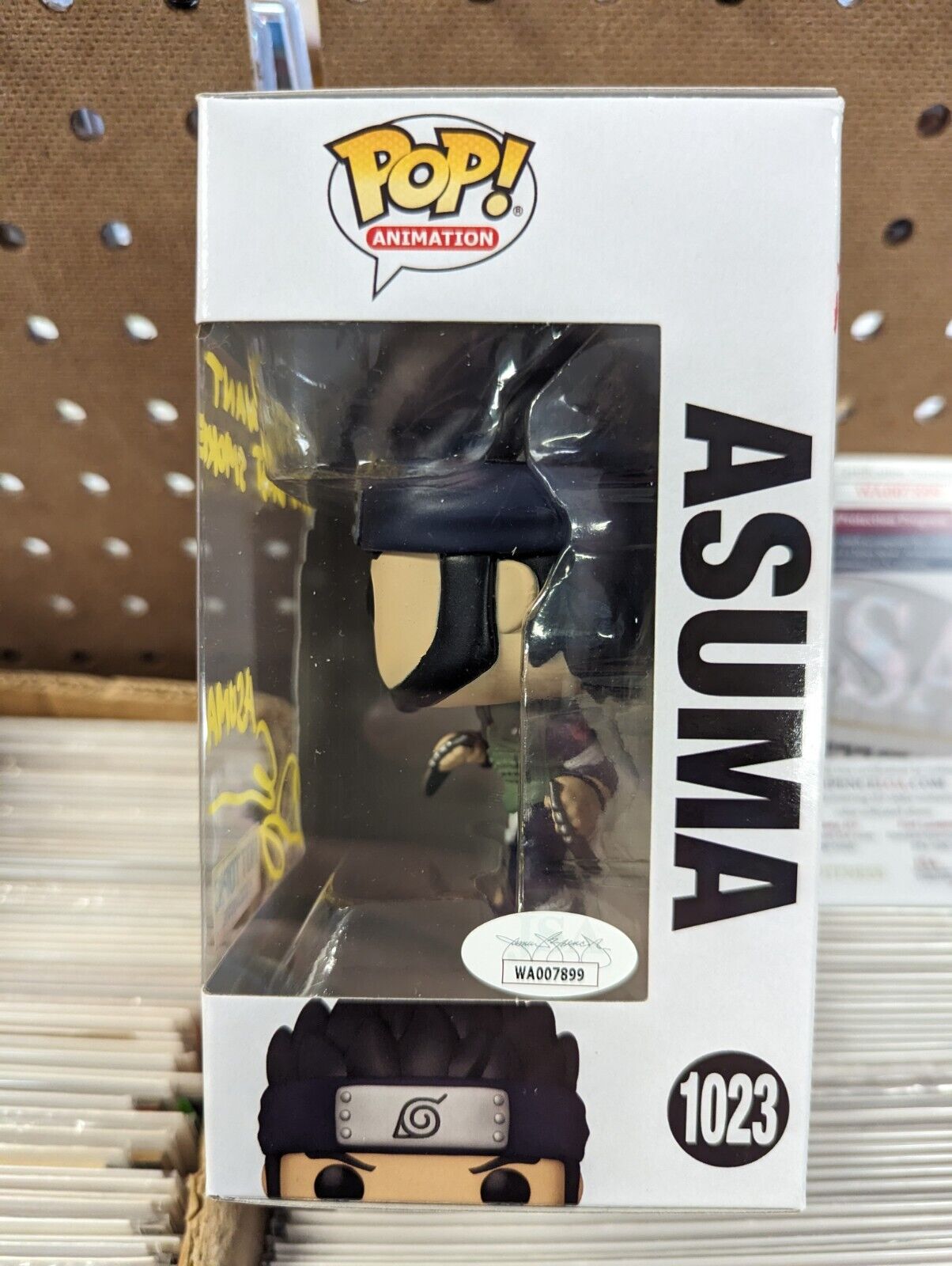 Funko Pop Asuma 1023 Hot Topic Naruto Shippuden Signed With JSA COA