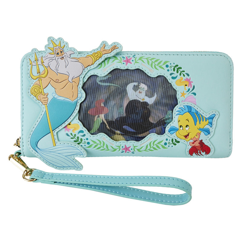 Loungefly The Little Mermaid Princess Series Lenticular Wristlet Wallet