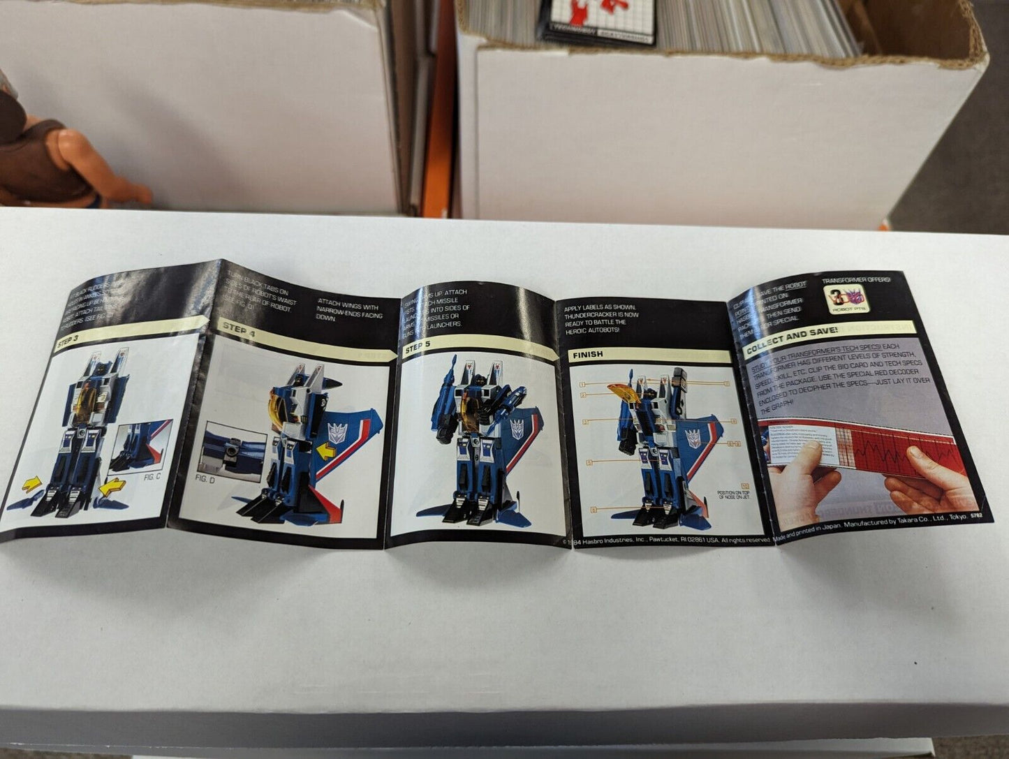 Transformers Thundercracker Instruction Booklet Only 1984