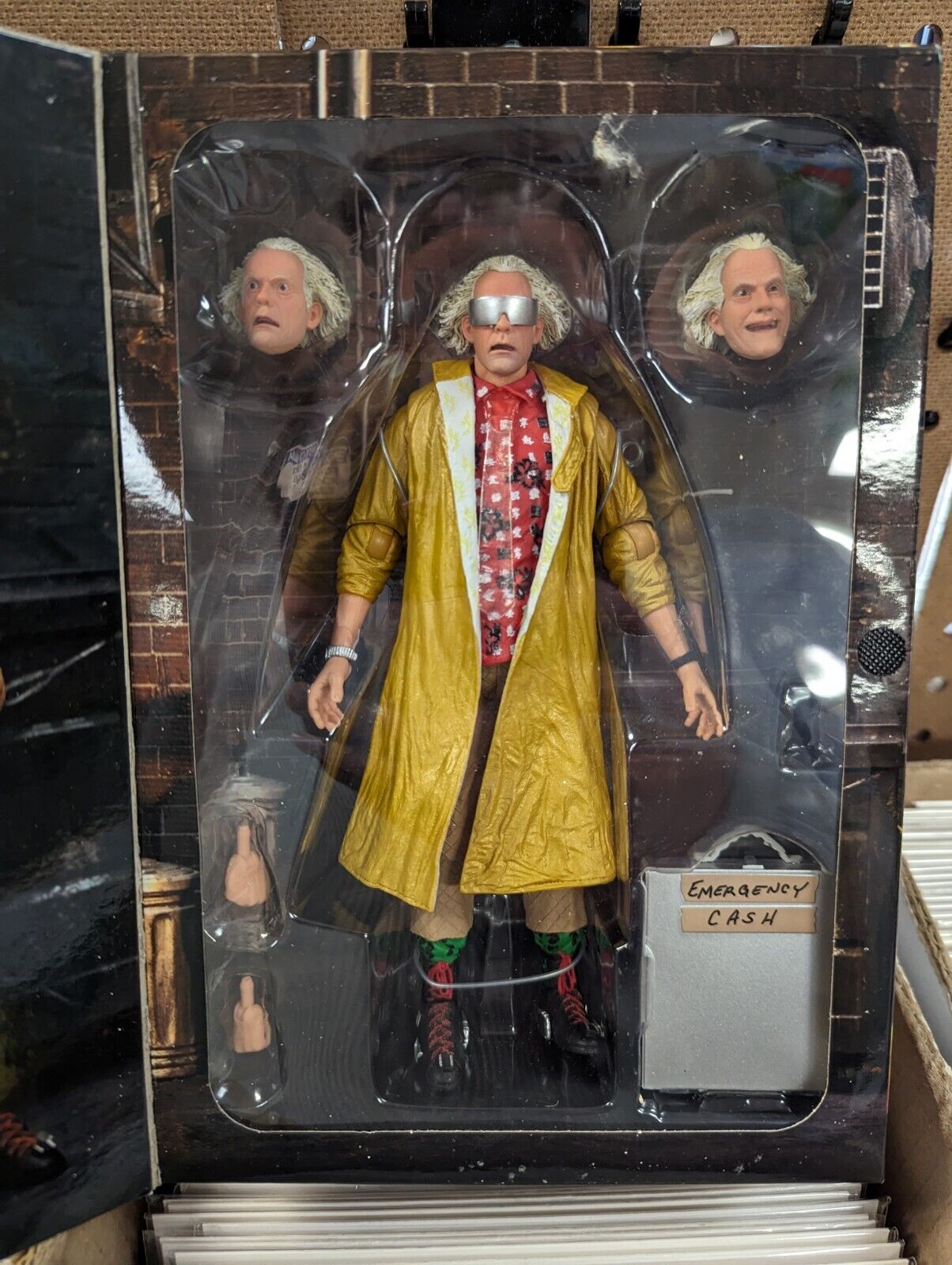 NECA Ultimate Doc Brown Action Figure Back To The Future