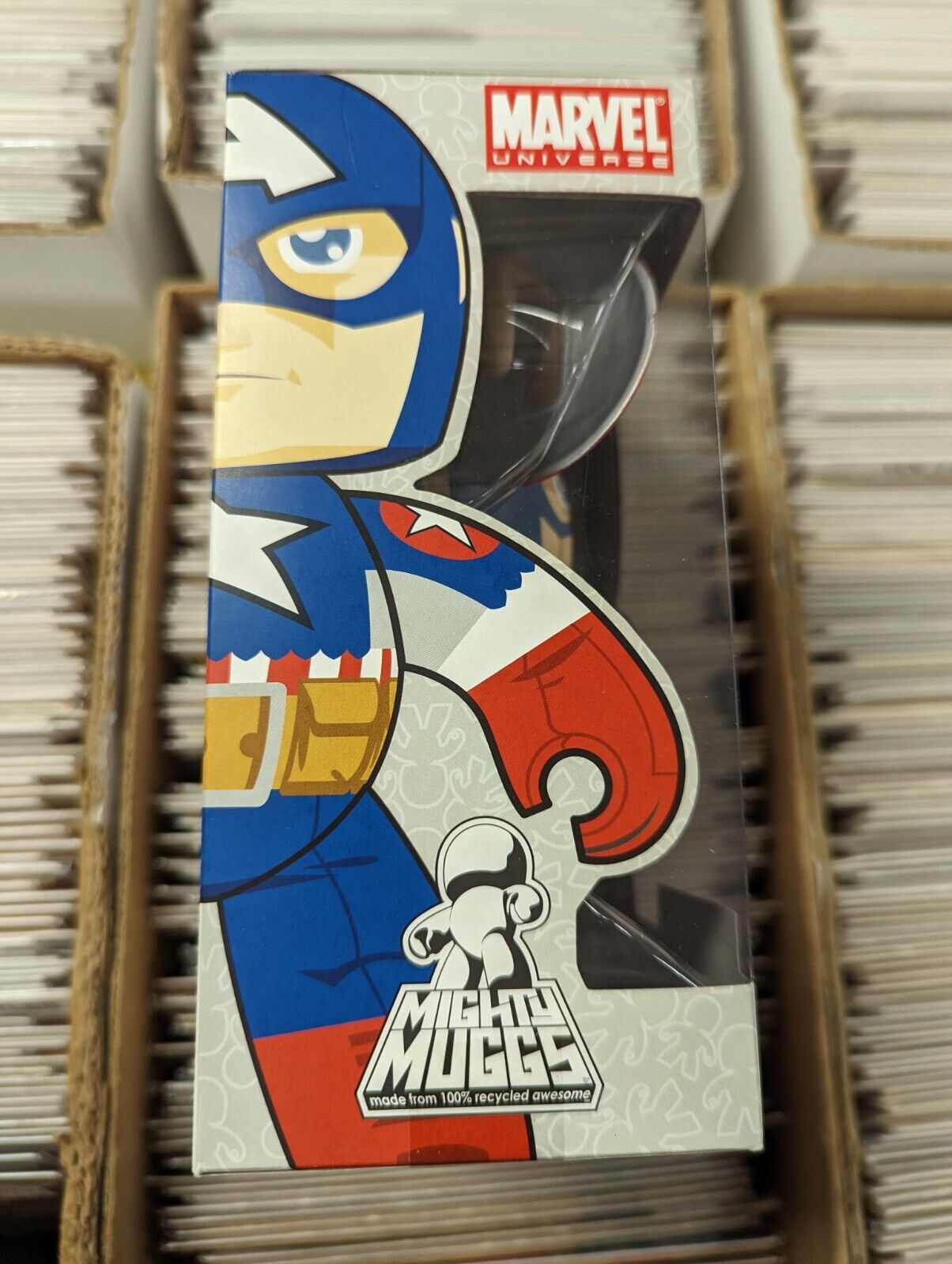 Mighty Muggs Captain America Figure Hasbro