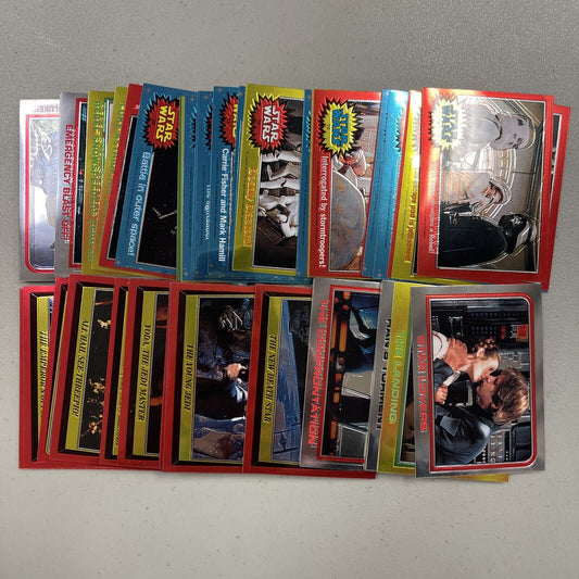 Star Wars Topps Chrome Archives Complete Set 1-90 Great Shape