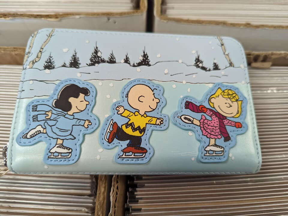 Loungefly Peanuts Charlie Brown Ice Skating Zip-Around Wallet