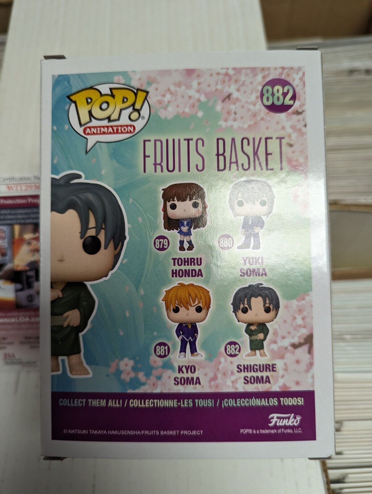 Funko Pop Shigure Soma 882 Fruits Basket Signed With CoA