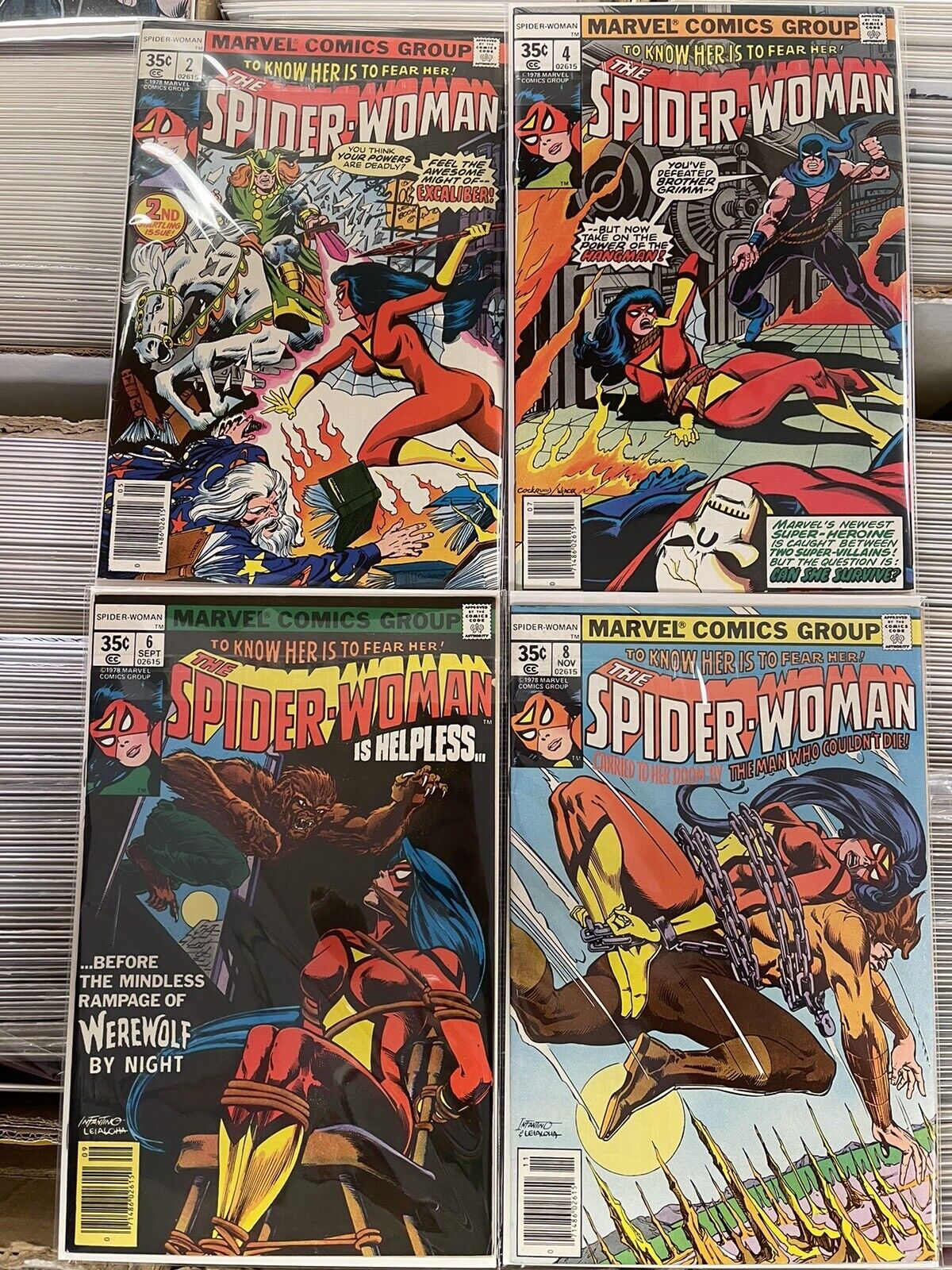 Spider-Woman 1978 Marvel Comics Set 1-50 (Missing #26) Higher Grades