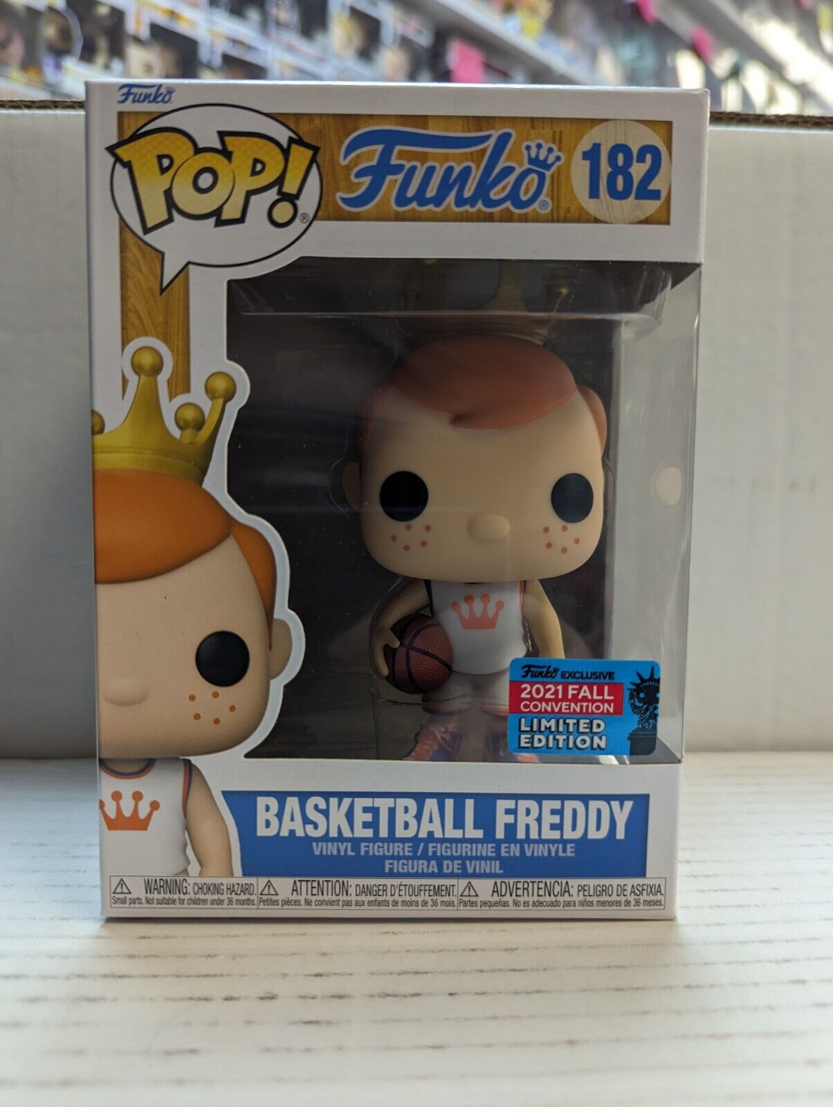 Funko Pop Basketball Freddy 182 2021 Fall Convention Shared Sticker
