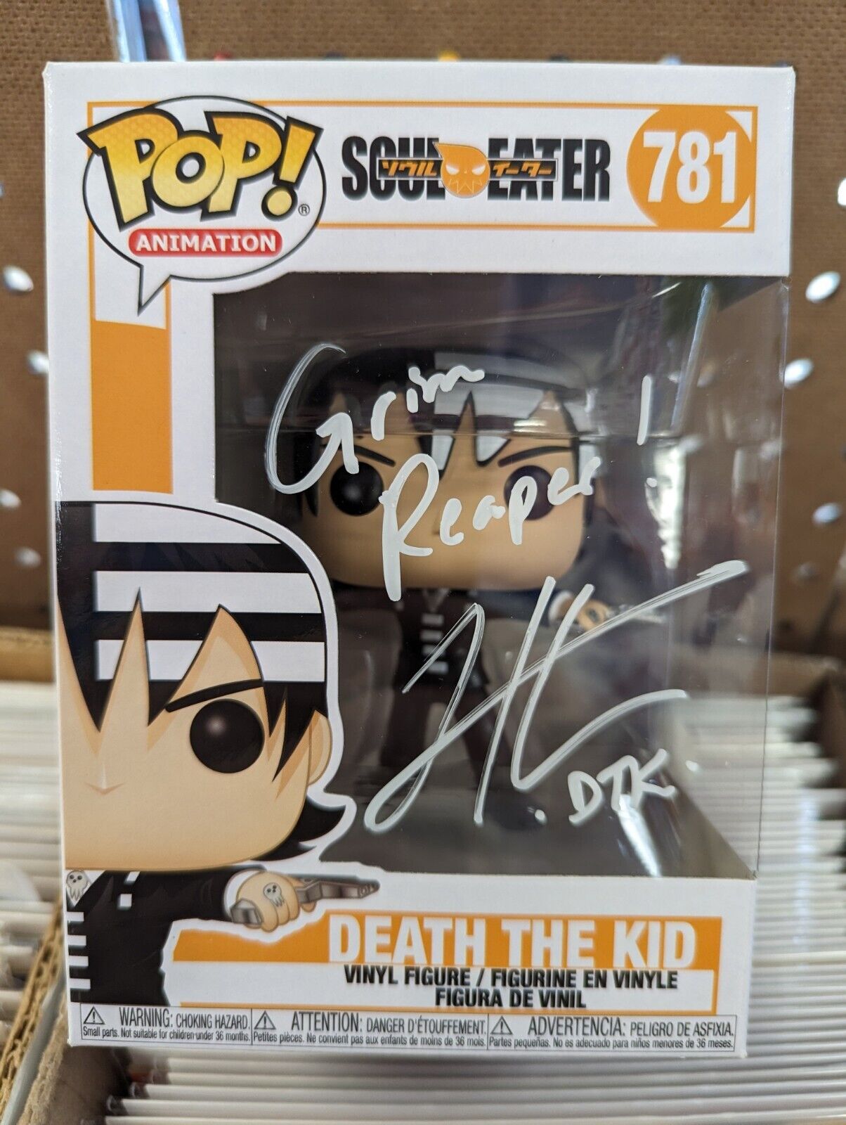 Funko Pop Death The Kid 781 Soul Eater Todd Haberkorn Signed With CoA