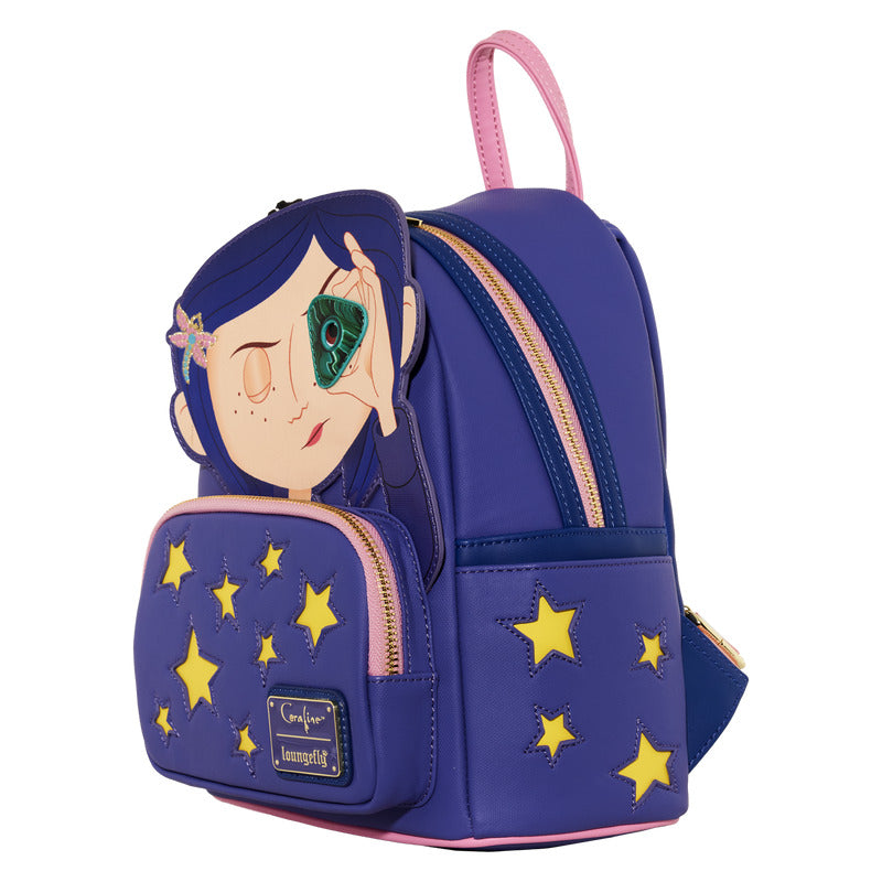 Loungefly Coraline Stars Cosplay Mini Backpack