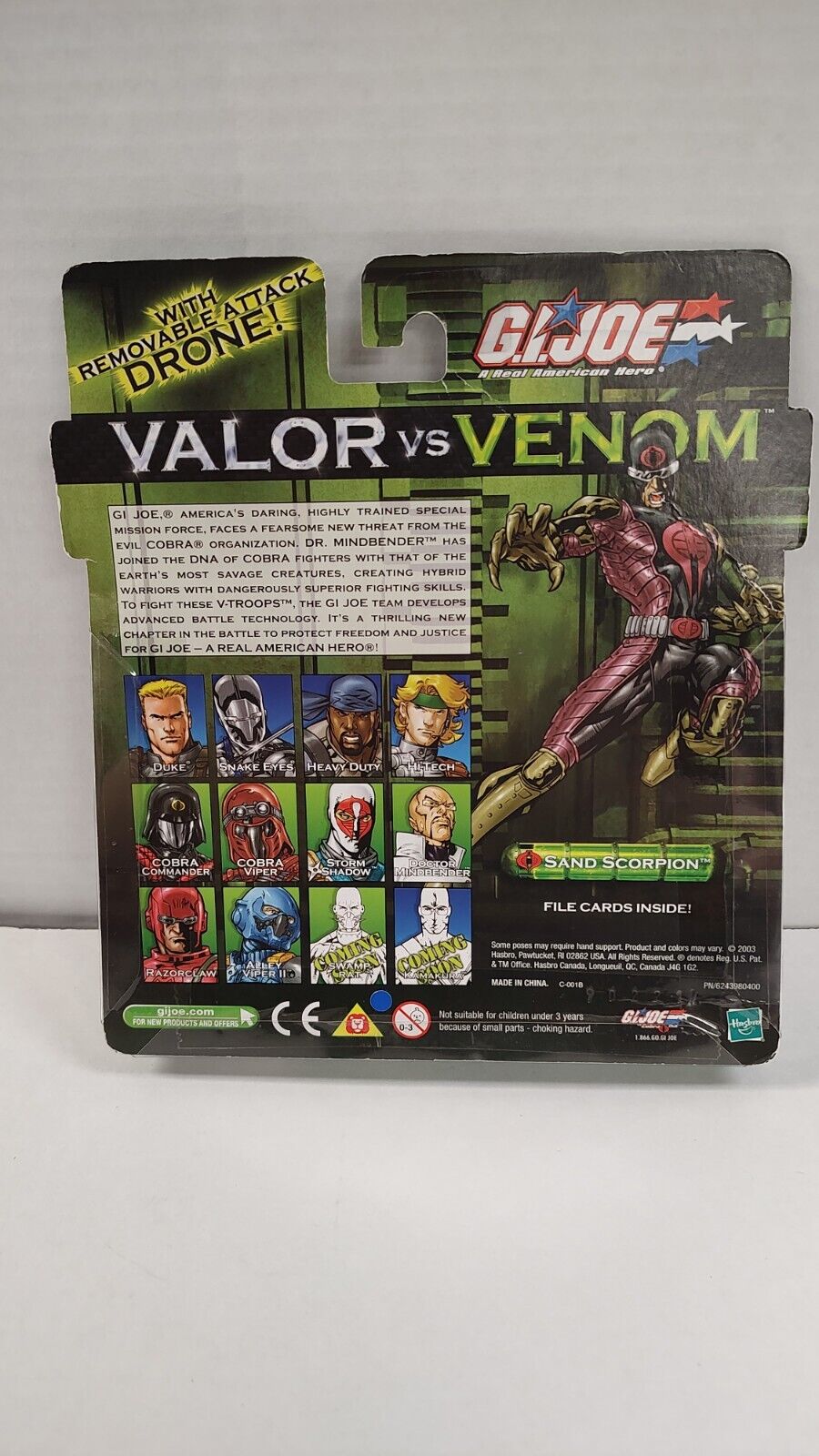 G.I. Joe Valor Vs Venom Scarlett Sand Scorpion