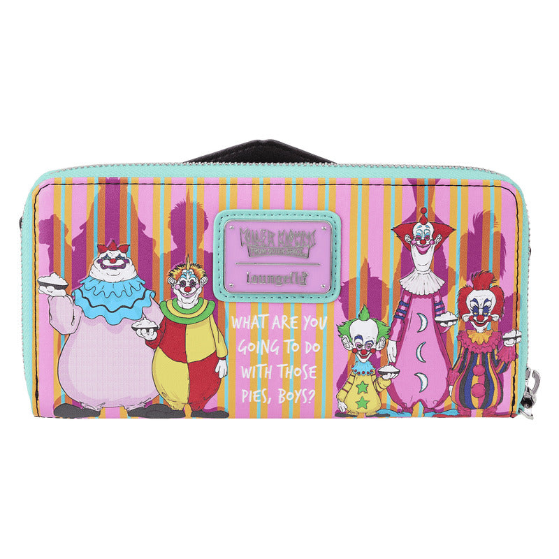 Loungefly Killer Klowns from Outer Space Zip Around Wristlet Wallet