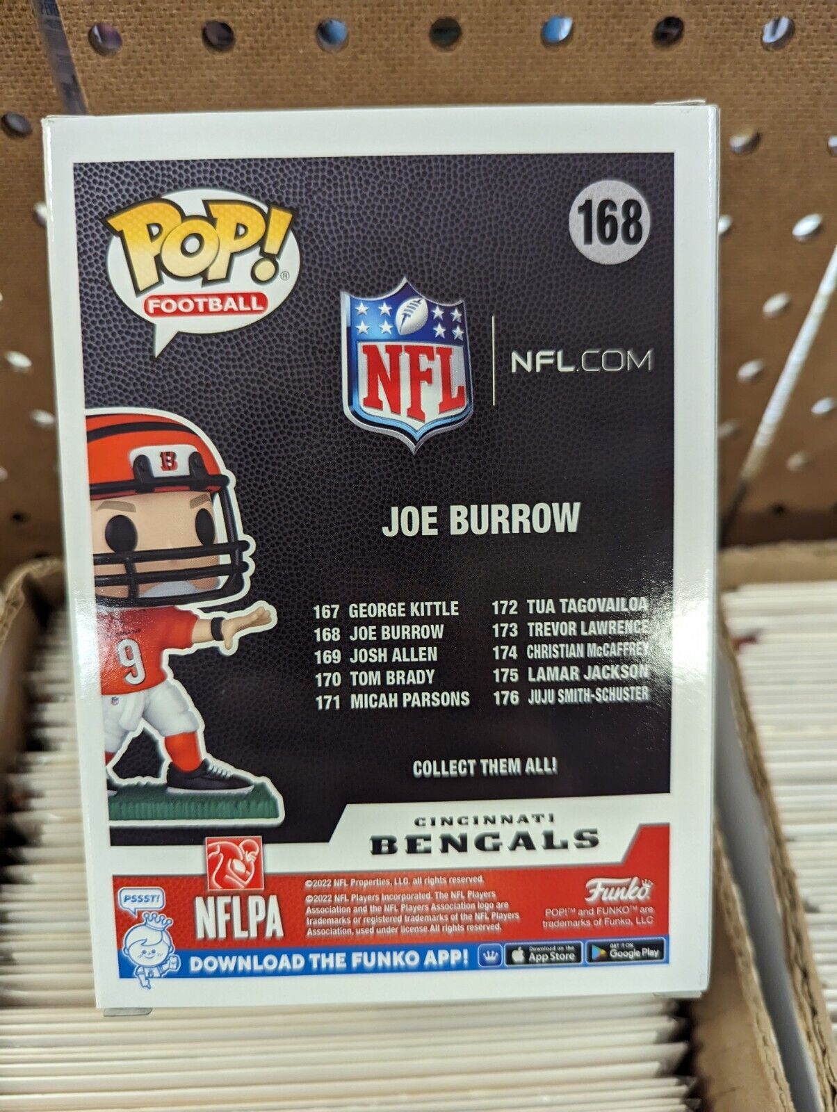 Funko Pop Joe Burrow 168 Cincinnati Bengals NFL Football