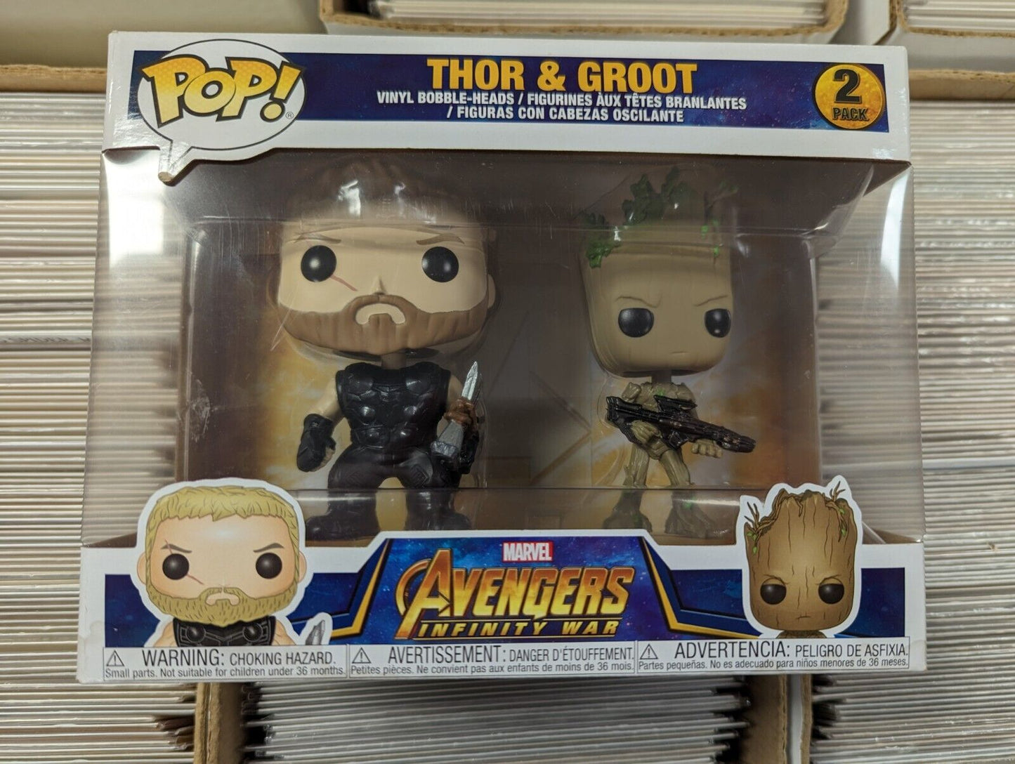 Funko Pop Thor And Groot 2 Pack Avengers Infinity War