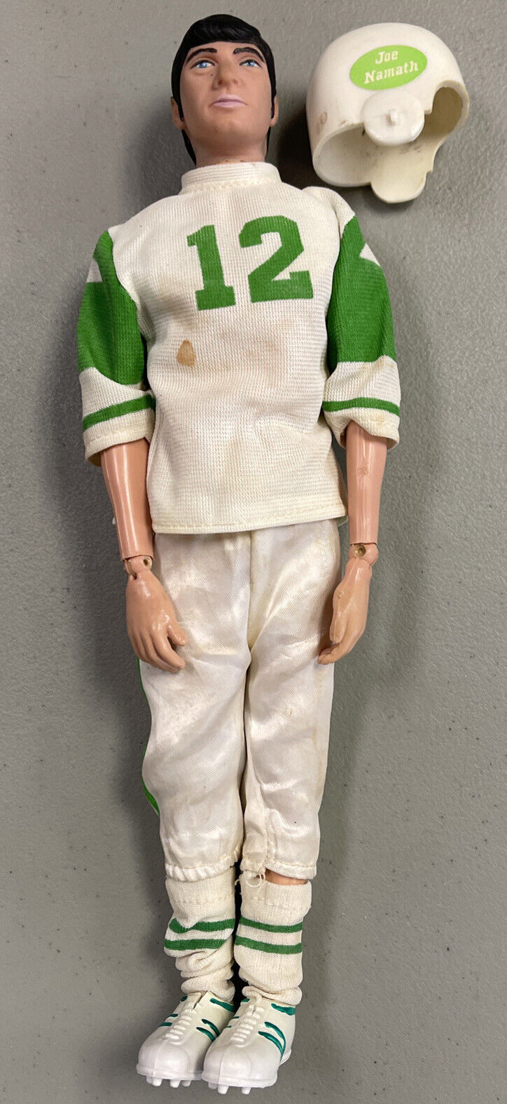 1970 Mego Joe Namath 12” Action Figure With Wardrobe Accessories Collection
