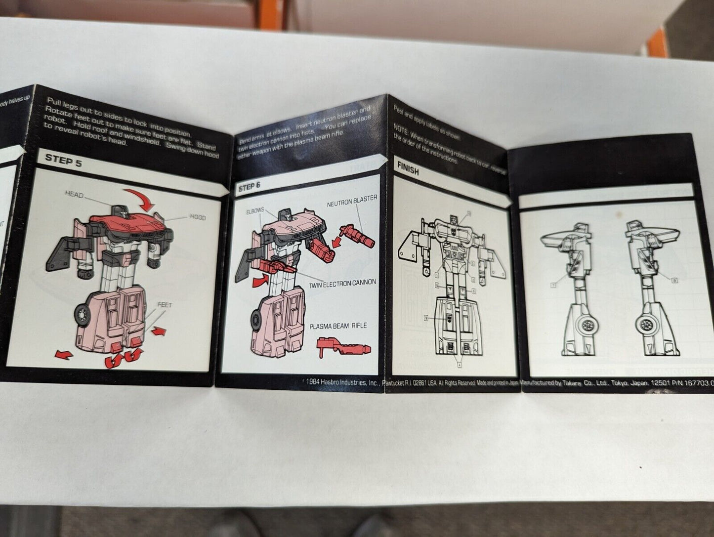 Transformers Overdrive Instruction Booklet Only 1984