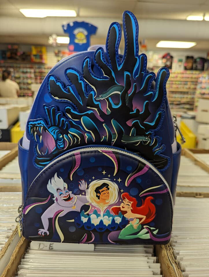 Loungefly The Little Mermaid Ursula Lair Glow Mini Backpack