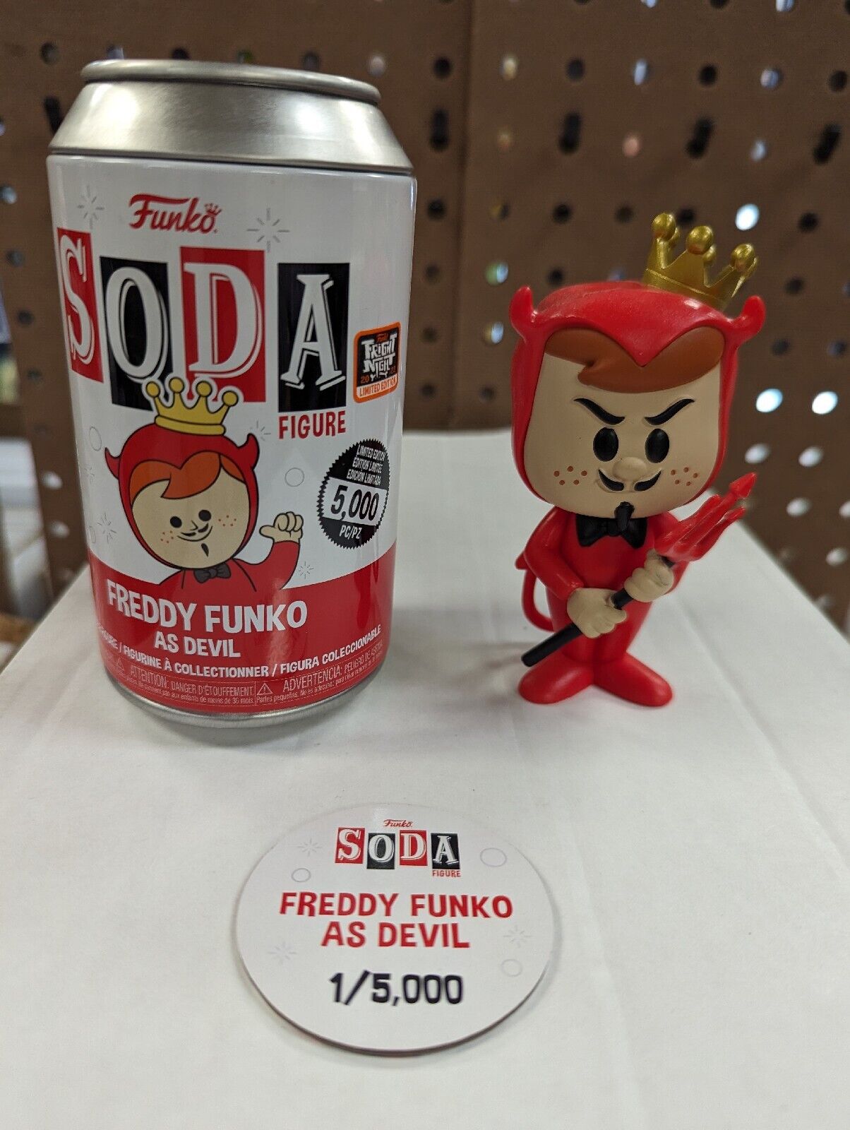 Funko Soda Freddy Funko As Devil 1/5000 Fright Night 2022