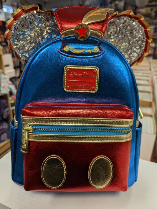 Loungefly Mickey Mouse 50th The Main Attraction Dumbo Mini Backpack