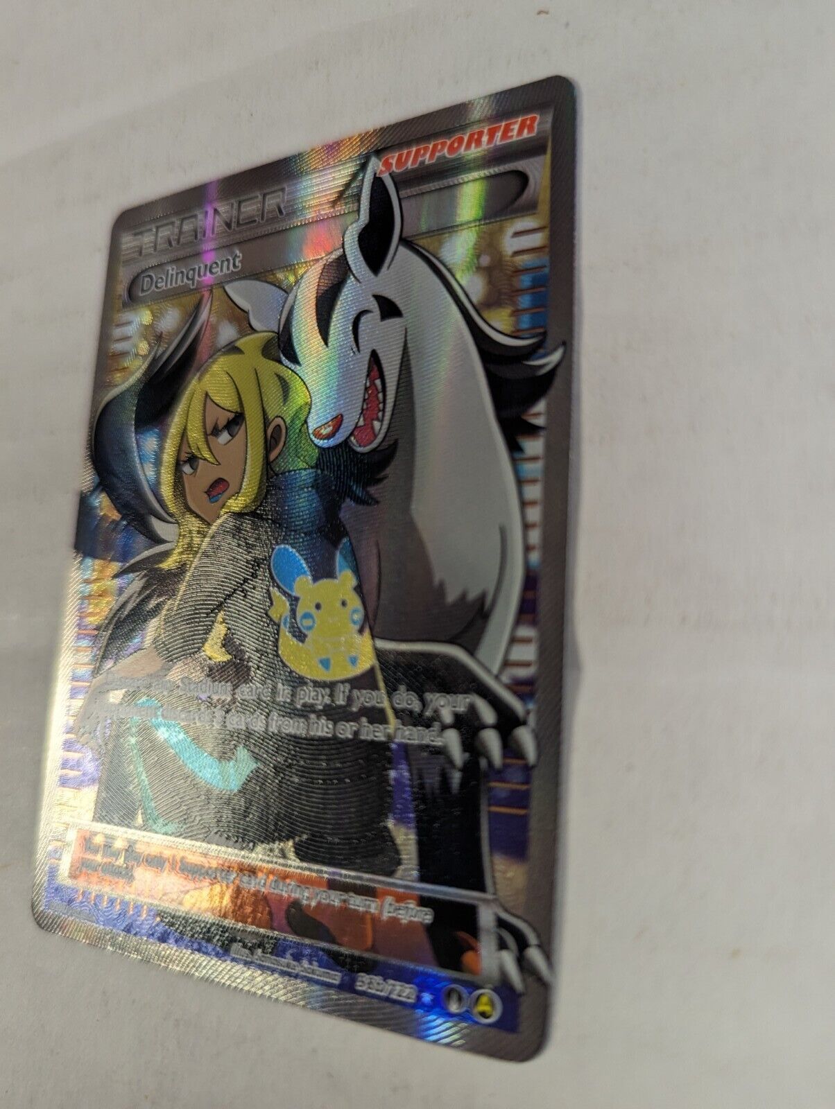 Pokemon TCG Delinquent 98b/122 Full Art Card XY Breakpoint Lightly Played