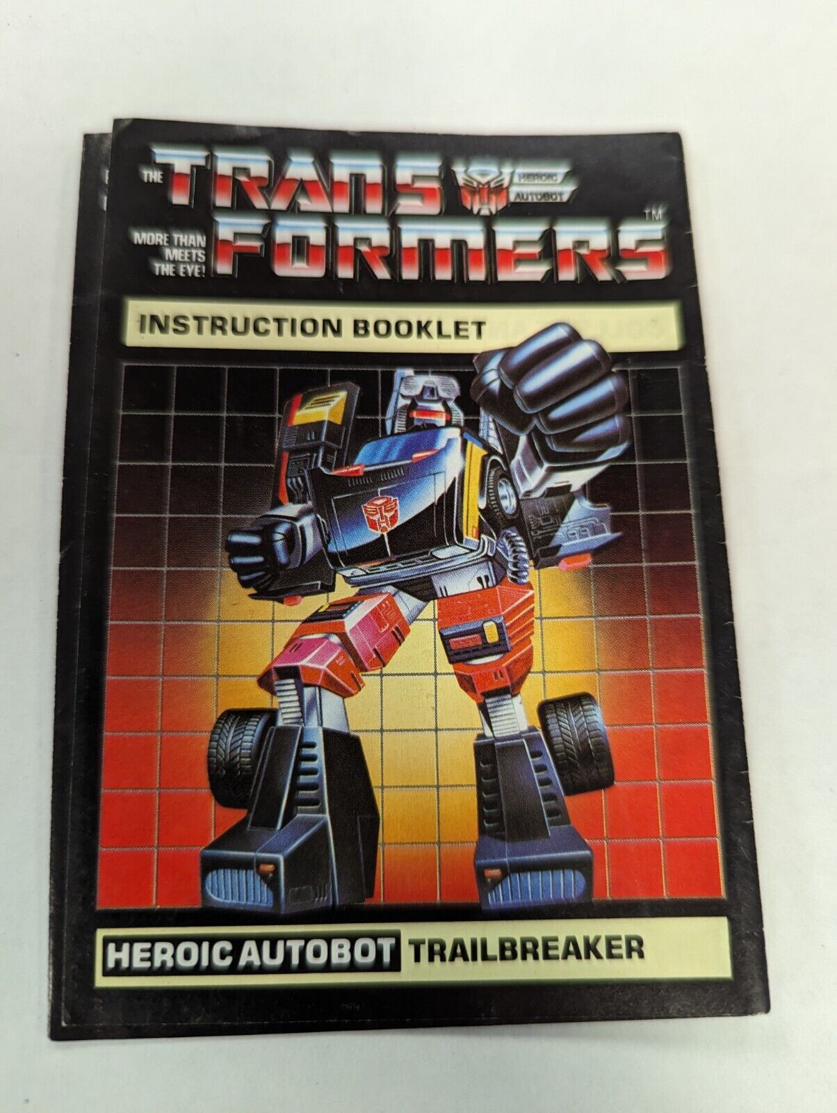 Transformers Trailbreaker Instruction Booklet Only 1984