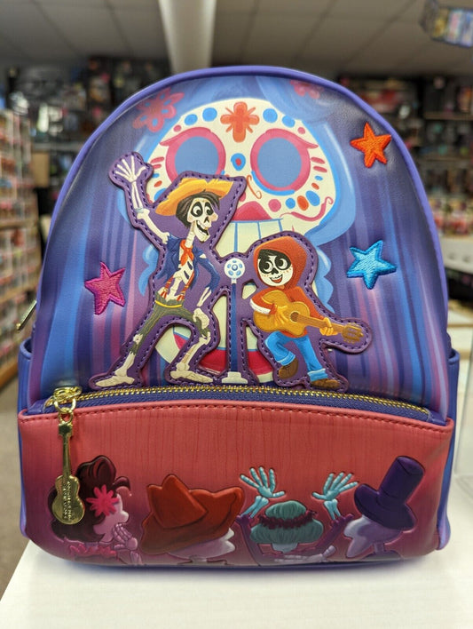 Loungefly Coco Miguel and Hector Performance Scene Mini Backpack Pixar