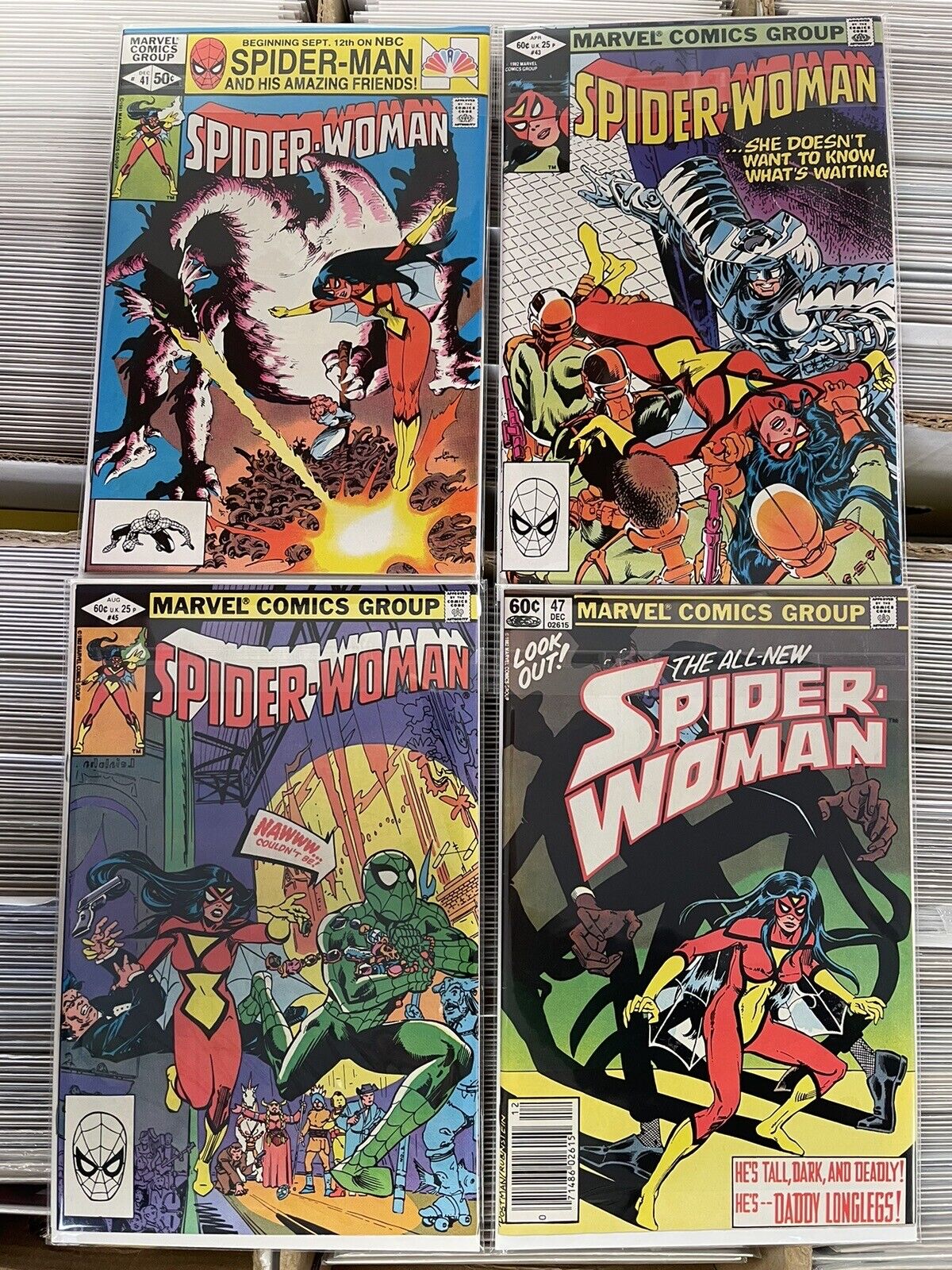 Spider-Woman 1978 Marvel Comics Set 1-50 (Missing #26) Higher Grades
