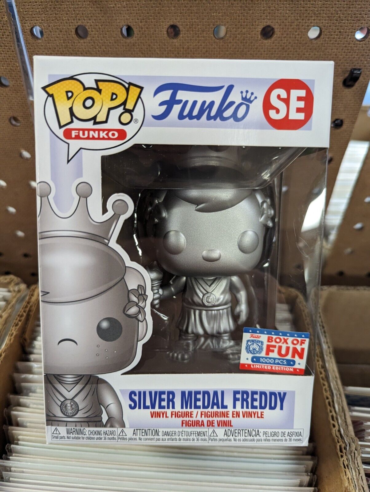 Funko Pop Silver Medal Freddy SE Box Of Fun 1000 Pcs