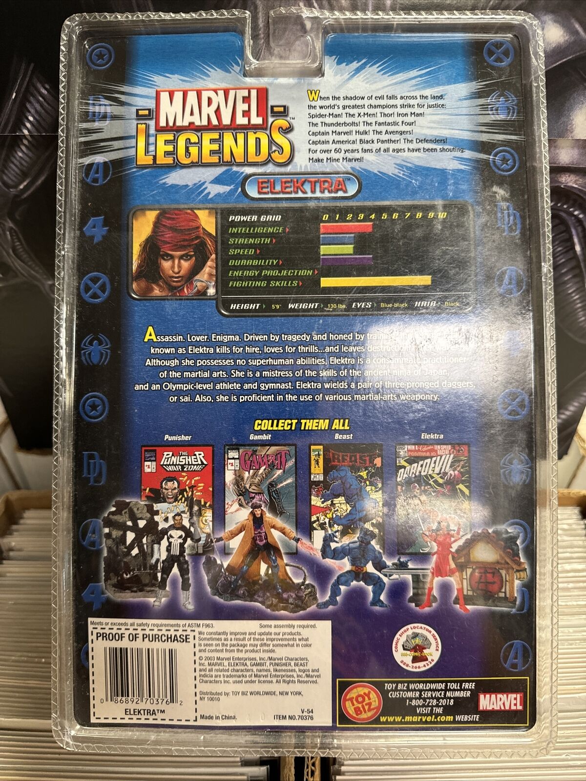 Marvel Legends Elektra Series IV 2003 Sealed