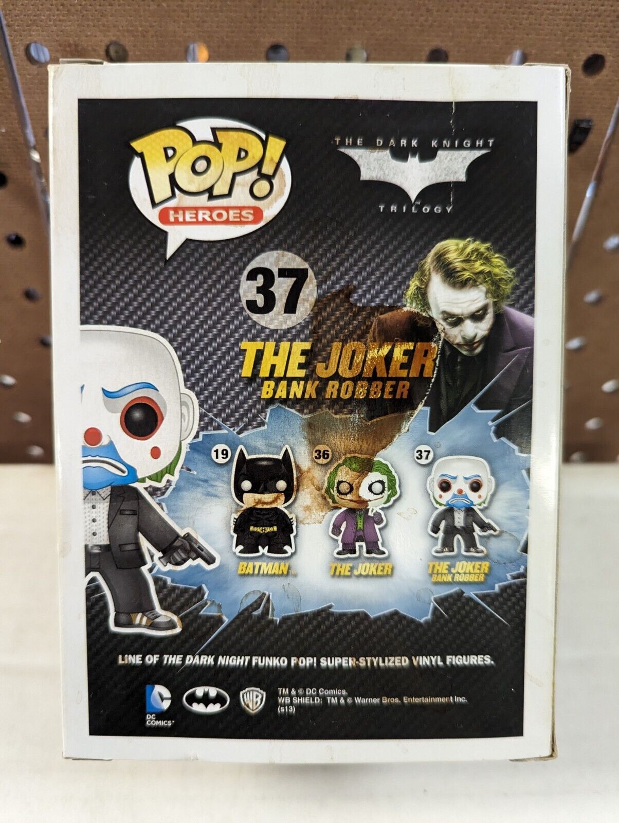 Funko Pop The Joker Bank Robber 37 Batman Dark Knight Trilogy *BOX DAMAGE*