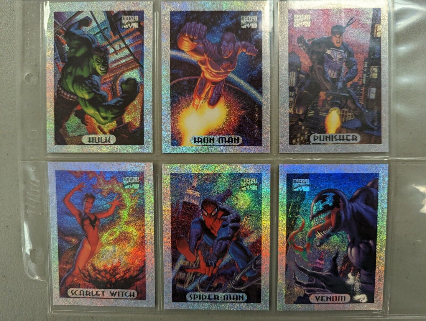 1994 Marvel Limited Edition Holofoil Complete Card Set 10/10 Fleer