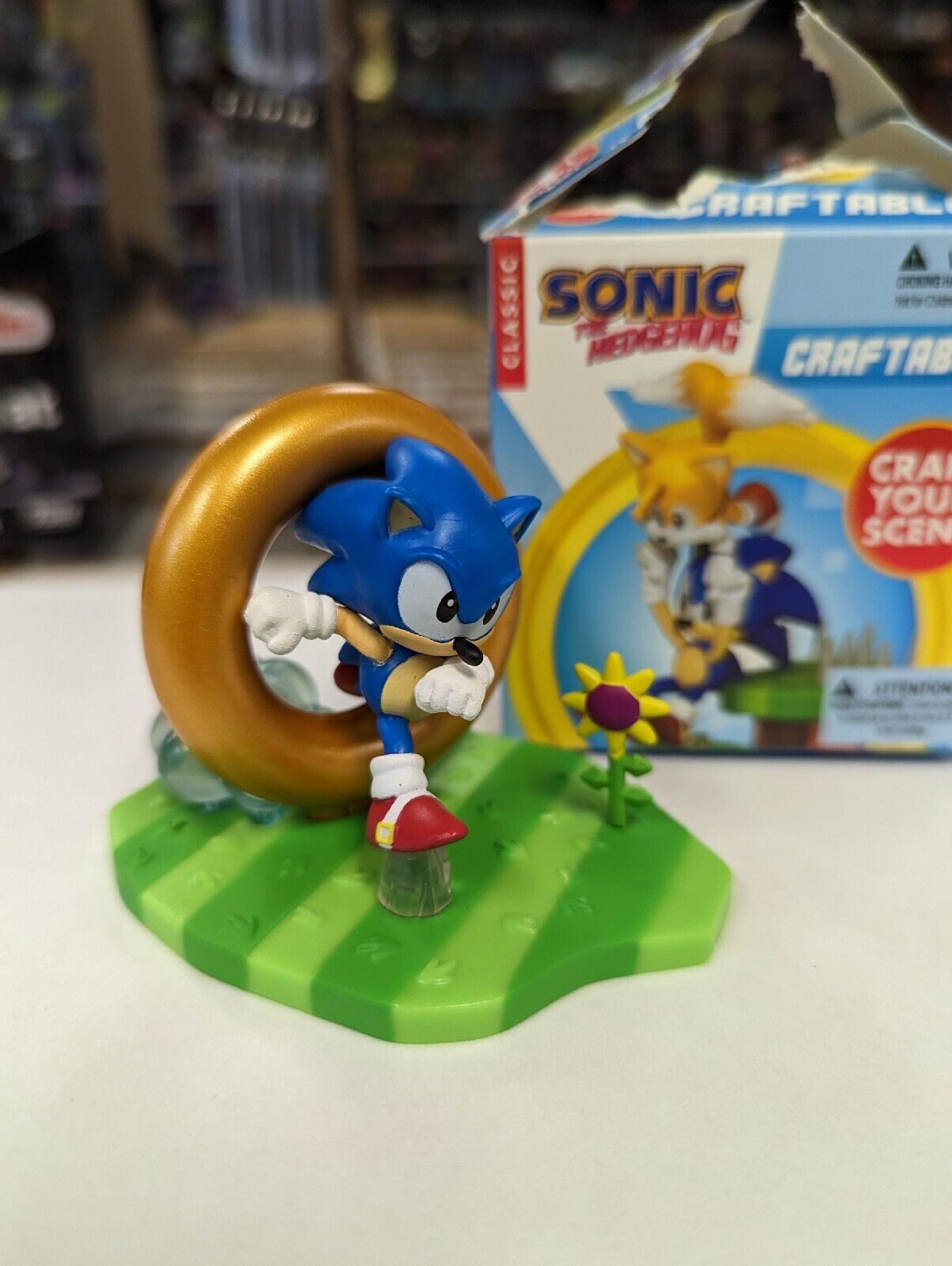 Sonic With Ring Sonic Craftables Mystery Figure Just Toys