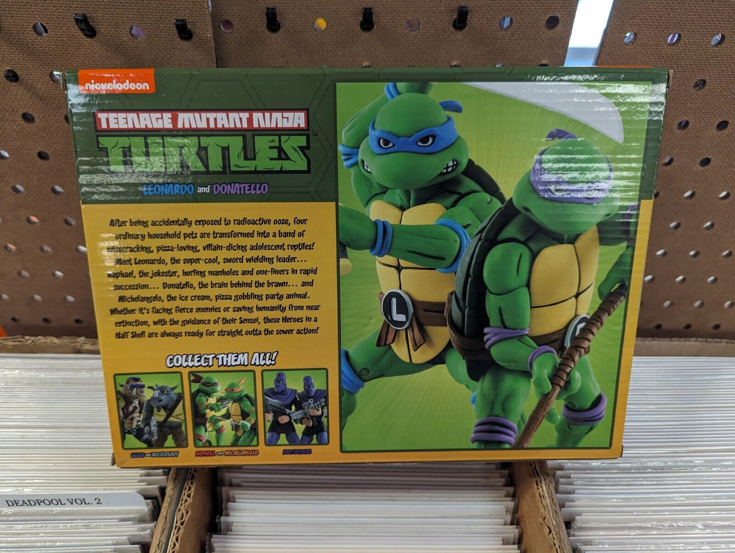 NECA TMNT Leonardo And Donatello 2 Pack Figures Teenage Mutant Ninja Turtles