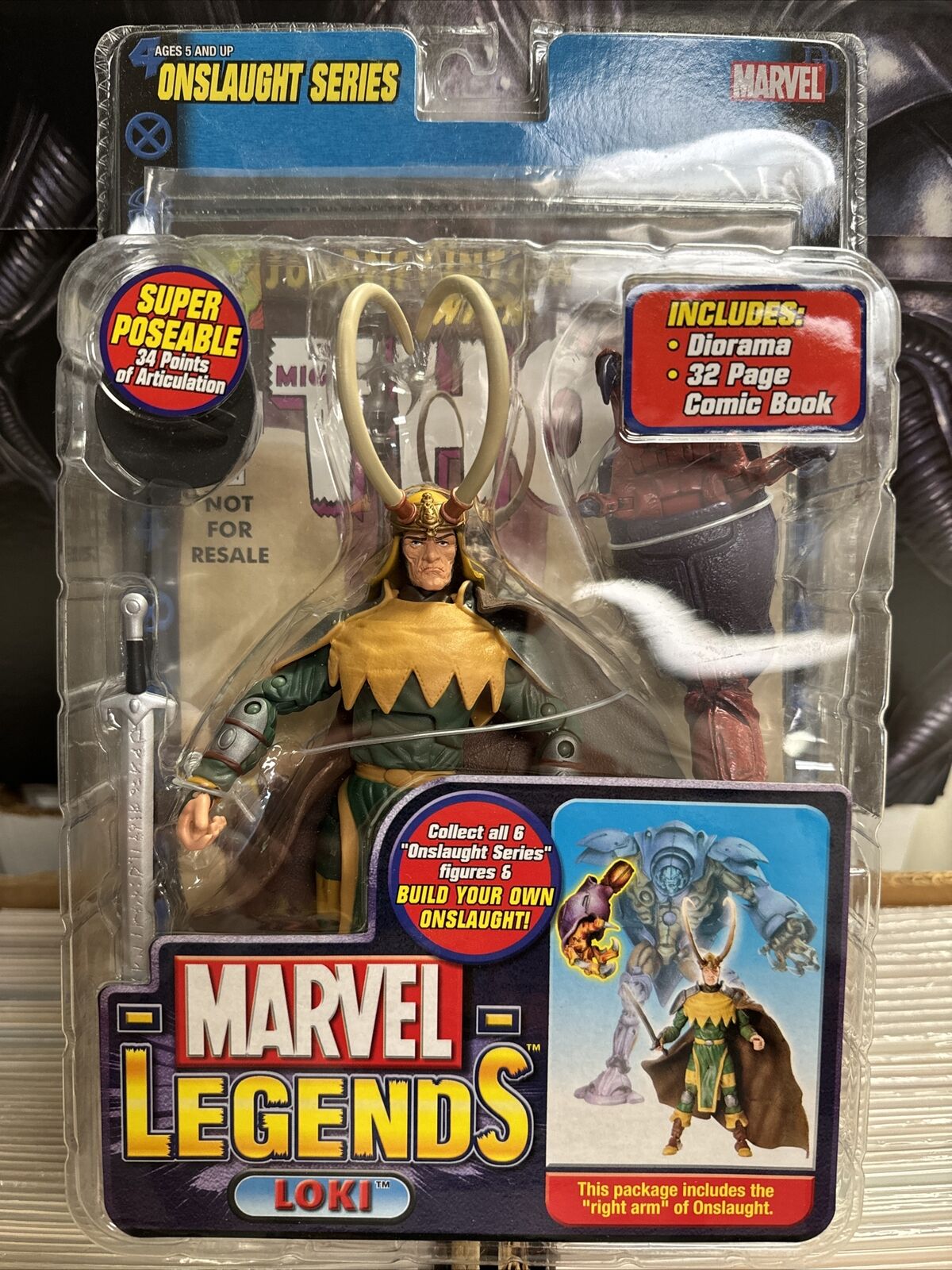 Marvel Legends Loki Action Figure Toy Biz Sealed