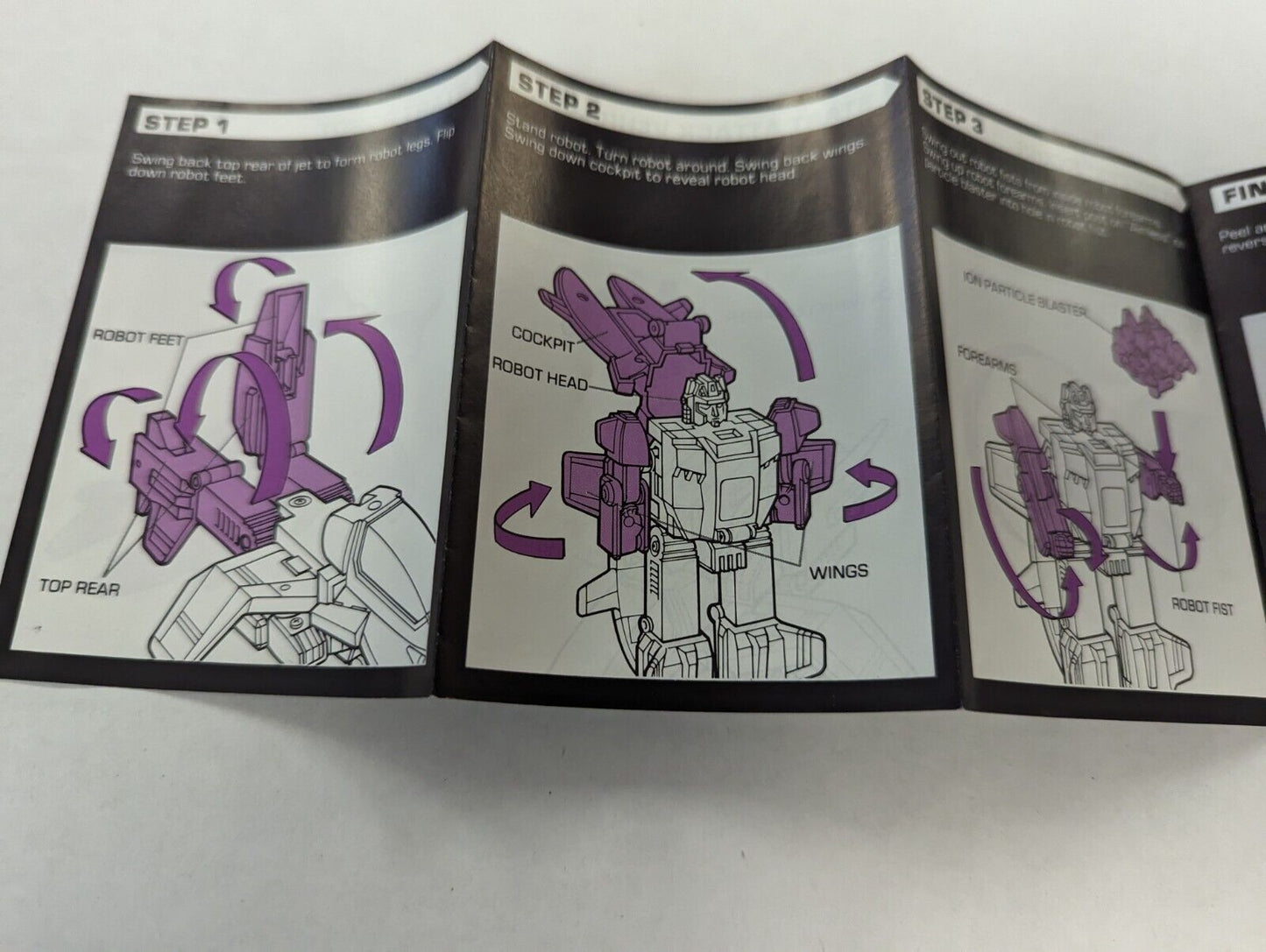Transformers Misfire Instruction Booklet Only 1986
