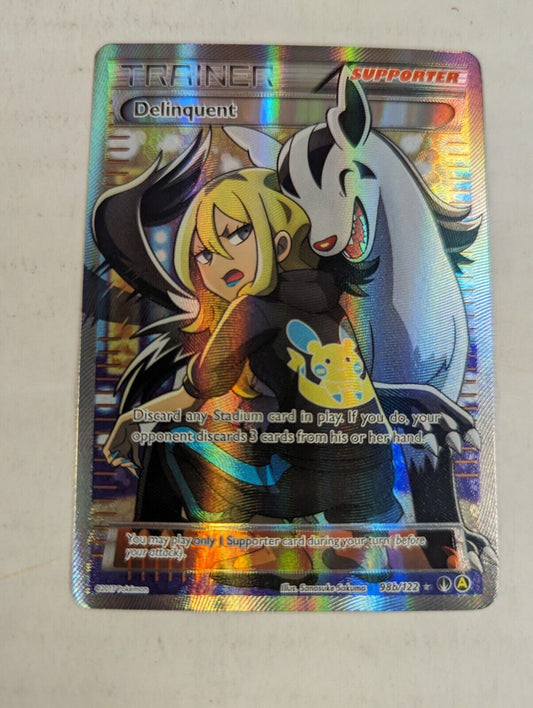 Pokemon TCG Delinquent 98b/122 Full Art Card XY Breakpoint Lightly Played
