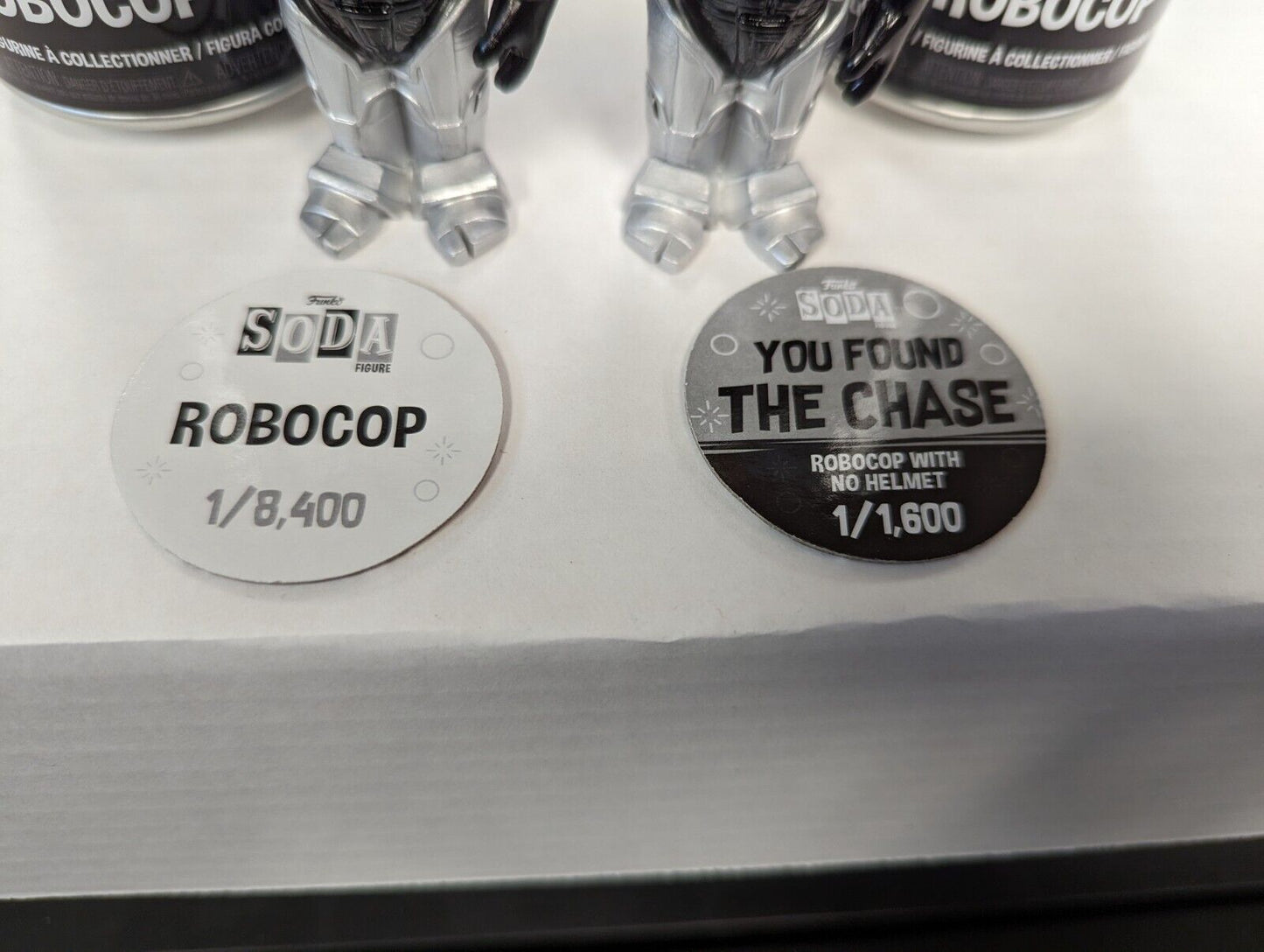 Funko Soda Set Robocop With No Helmet Chase 1/1600 and Common 1/8400