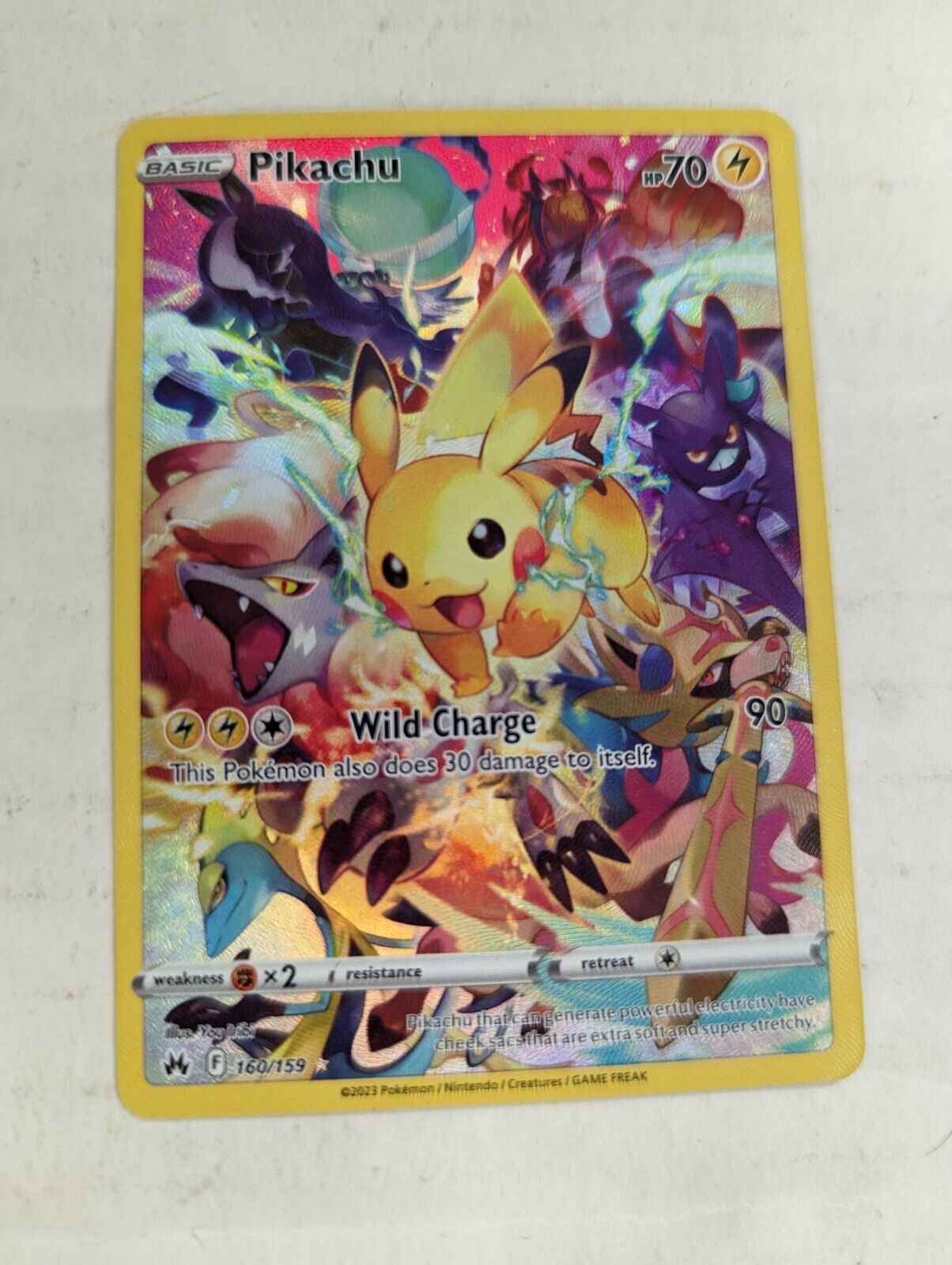 Pokemon TCG Pikachu 160/159 Crown Zenith Sword Shield Secret Rare Card