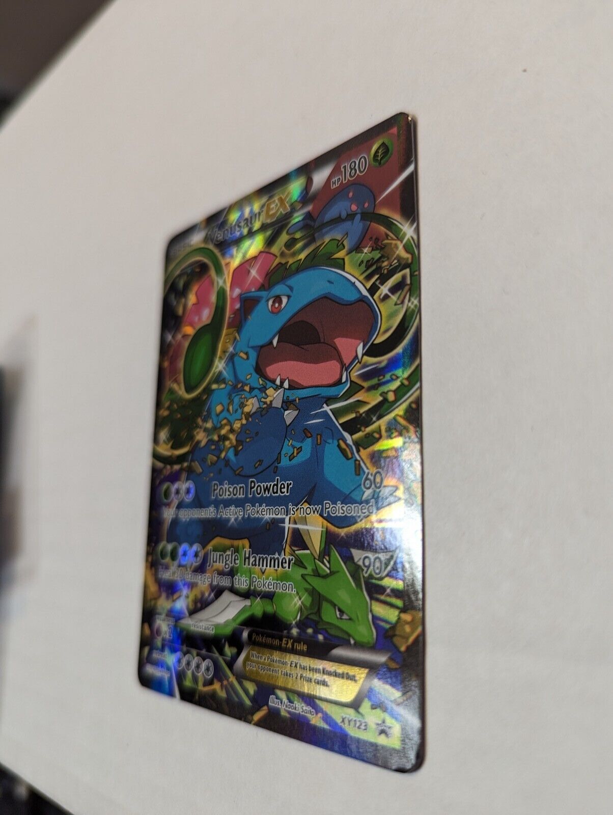 Pokemon TCG Venusaur EX XY123 Black Star Promo Card